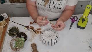 DIY Mason Jar Lid Pumpkin