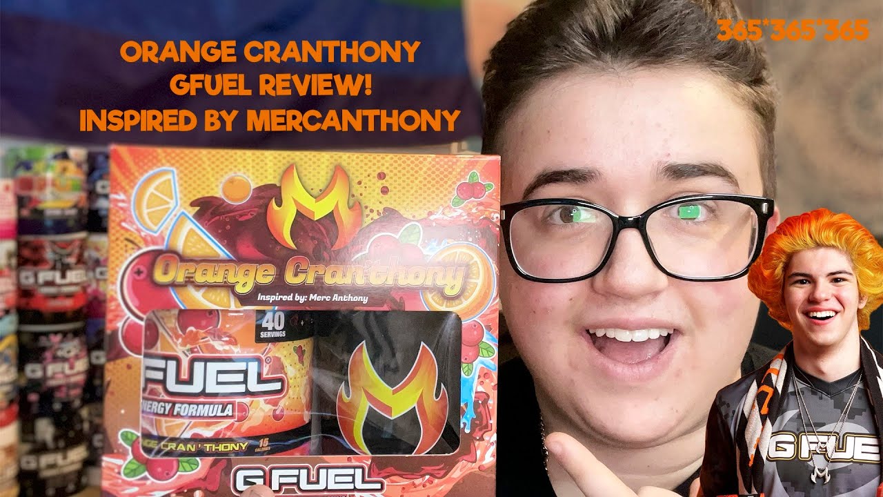 GFuel's NEW Orange Cran'thony Flavour INSPIRED by Merc Anthony REVIEW!