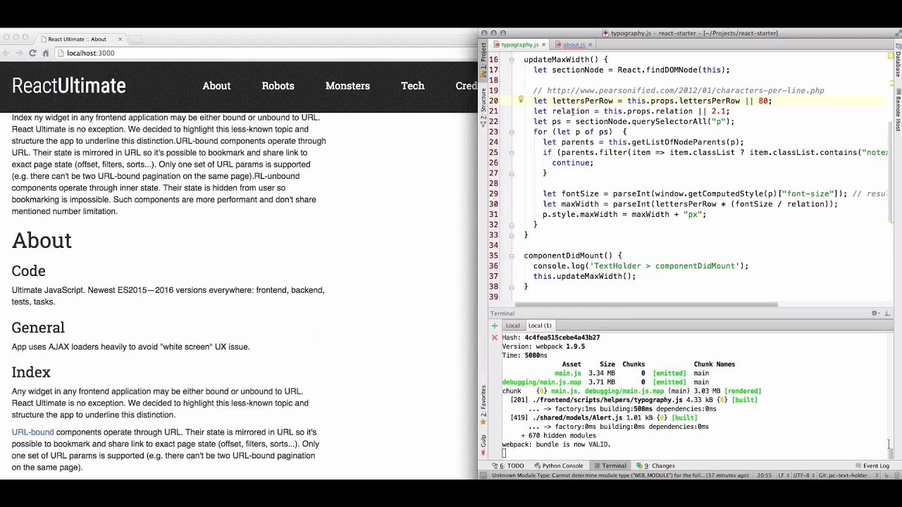 TextHolder. ReactJS Component for better text presentation