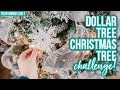 DOLLAR TREE CHRISTMAS TREE DECORATING CHALLENGE!