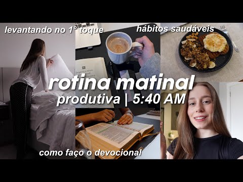 ROTINA MATINAL 5AM | hábitos SAUDÁVEIS & PRODUTIVOS para alcançar a sua melhor versão…