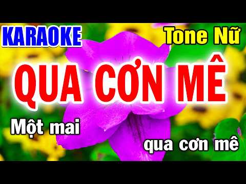 QUA CƠN MÊ Karaoke Nhạc Sống Tone Nữ ► Dũng Trần Karaoke