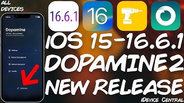 IMPORTANT! iOS 15 - 16.6.1 DOPAMINE JAILBREAK (ALL DEVICES) v2.0.8 RELEASED With Major Bug Fixes