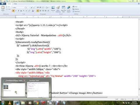 ATTR METHOD JQUERY DEMO