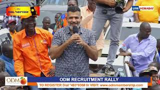 Abdulswamad DRUMS up support for ODM in Homabay ahead of Raila's GRAND ANNOUNCEMENT