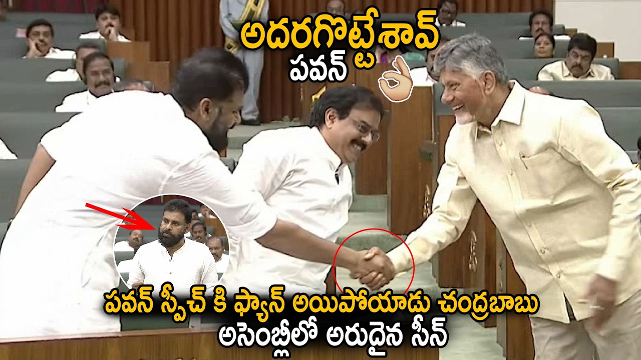 అదరగొట్టావ్ పవన్👌| CM Chandra Babu Gave Shake Hand To Pawan Kalyan For His Speech In Assembly | Stv