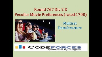 Codeforces Round 767 Div 2 D: Peculiar Movie Preferences (rated 1700) – Multiset Data Structure