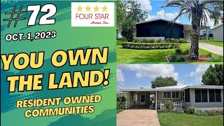 #72)   1 LEFT AT $135K!!  🏠Two Florida Mobile Homes for Sale Where you Own the Land!  Star, 10/1/23