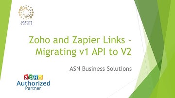 Zoho Apps -  Zapier -  V1 API to V2 API Move  - What you need to do