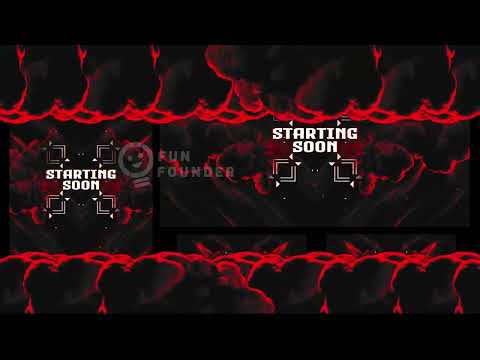"Red Night" Animated Stream Overlay Pack | Red Night Vertical Stream Overlay Package | Twitch Stream Overlay Pack | YouTube Stream Overlay — product preview
