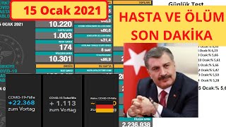 Son Dakika 15 Ocak Bugünkü Vaka Sayısı Korona Virüs Vaka Sayıları Tablosu Günlük Vaka Sayısı