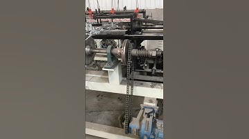 fully automatic single wire feeding chain link fence machine#machine #automatic #factory #working