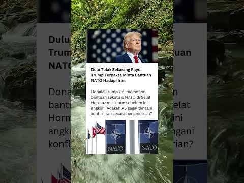 Trump rayu bantuan sekutu di Selat Hormuz. #news #berita #Trump #Iran #NATO