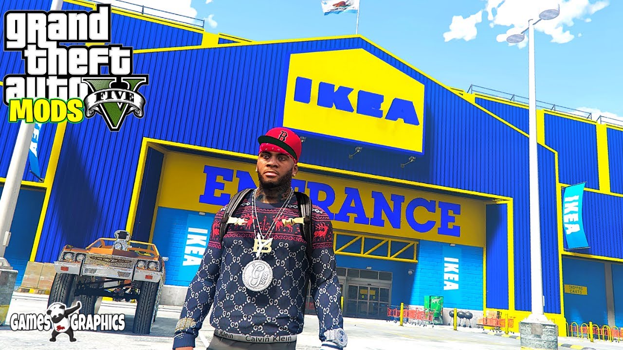 NEW IKEA IN LOS SANTOS!! REAL LIFE MODS 101 GTA 5 MODS YouTube