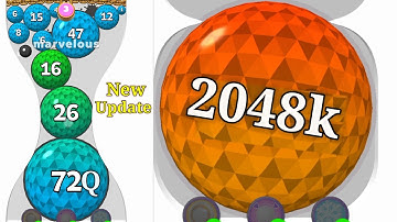 Puff Up - balloon puzzle / 2048 Ball Game gameplay walkthrough Mobile Android, iOS Level Up part 9