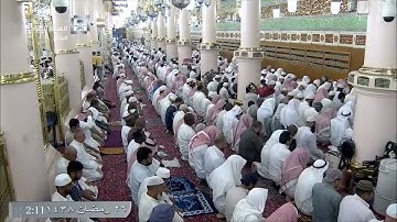 تلاوة معدلة لصلاة التهجد والقيام من المسجد النبوي ليلة 26 رمضان 1438 للشيخ عبدالله البعيجان