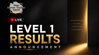 🔴 LIVE | MSTA – THE RISE Level 1 Result Announcement | Mega Student Teacher Award 2026 🏆