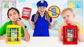 📱 Mobile Phone Jail & Fun Kids Challenges! 🔒 Learn Good Habits, ABCs & Colors