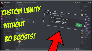 How To Get A Custom Vanity Link WITHOUT 30 BOOSTS?!?!?!?!?!?