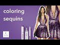 Fashion Tutorial: Coloring a sequin dress with Copic Markers