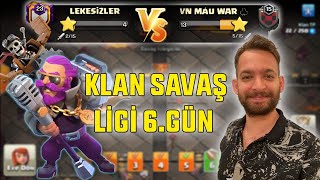 KRİTİK ! KLAN SAVAŞ LİGİ 6.GÜN SALDIRILARIMIZ CLASH OF CLANS