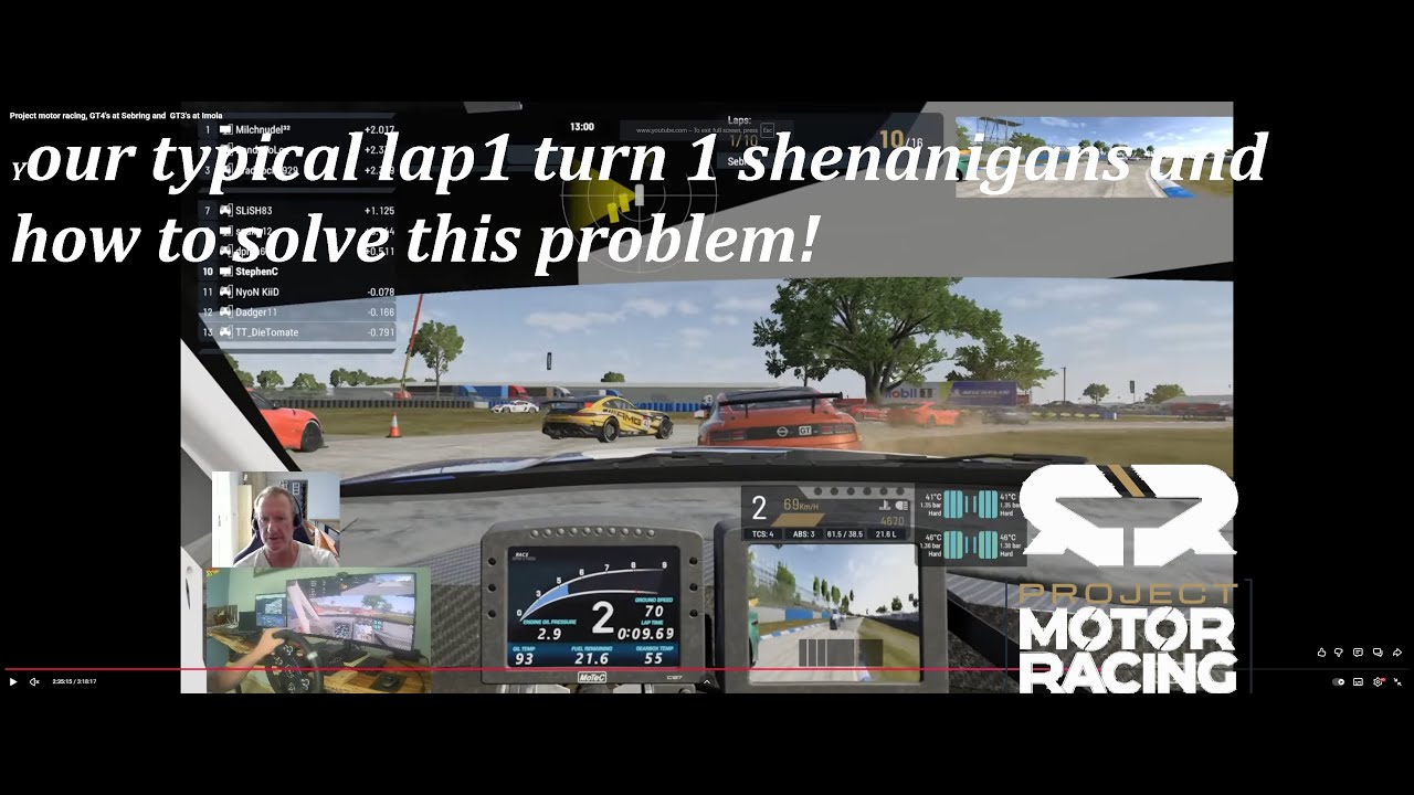 Project motor racing: Driving help, how to fix the LAP1,TURN1 PROBLEM