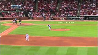 2011/10/13 Salas, Pujols combine for out