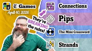 NYT Connections, Pips, Mini Crossword, and Strands | April 10, 2026 screenshot 4