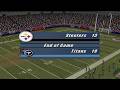 #5 Pittsburgh Steelers 13 - 19 Tennessee Titans | NFL Play-offs 2003 | AFC Divisional