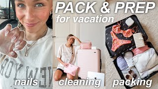 PACK, PREP & GLOW UP! cleaning my room, nails, shopping, packing