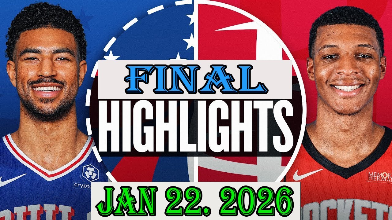 Philadelphia 76ers vs Houston Rockets FINAL Qtr Jan 22.2026 Highlights | NBA hightlight