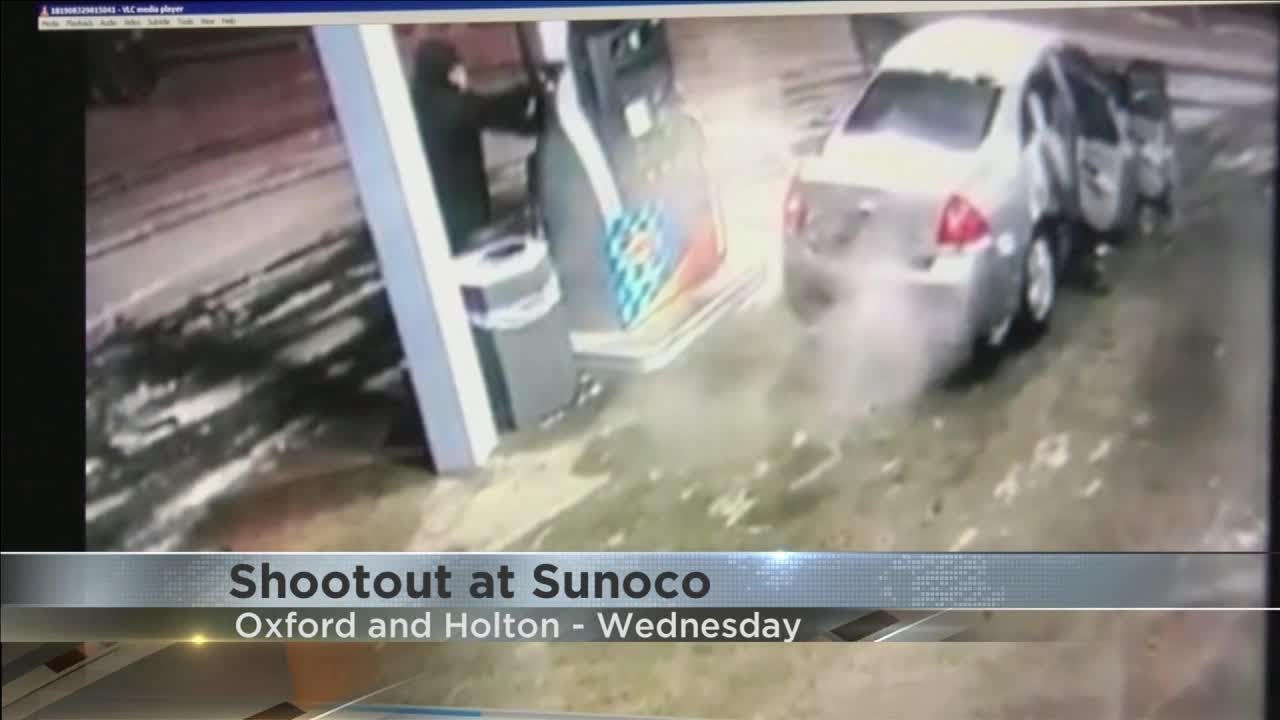 Gas station shootout caught on camera YouTube
