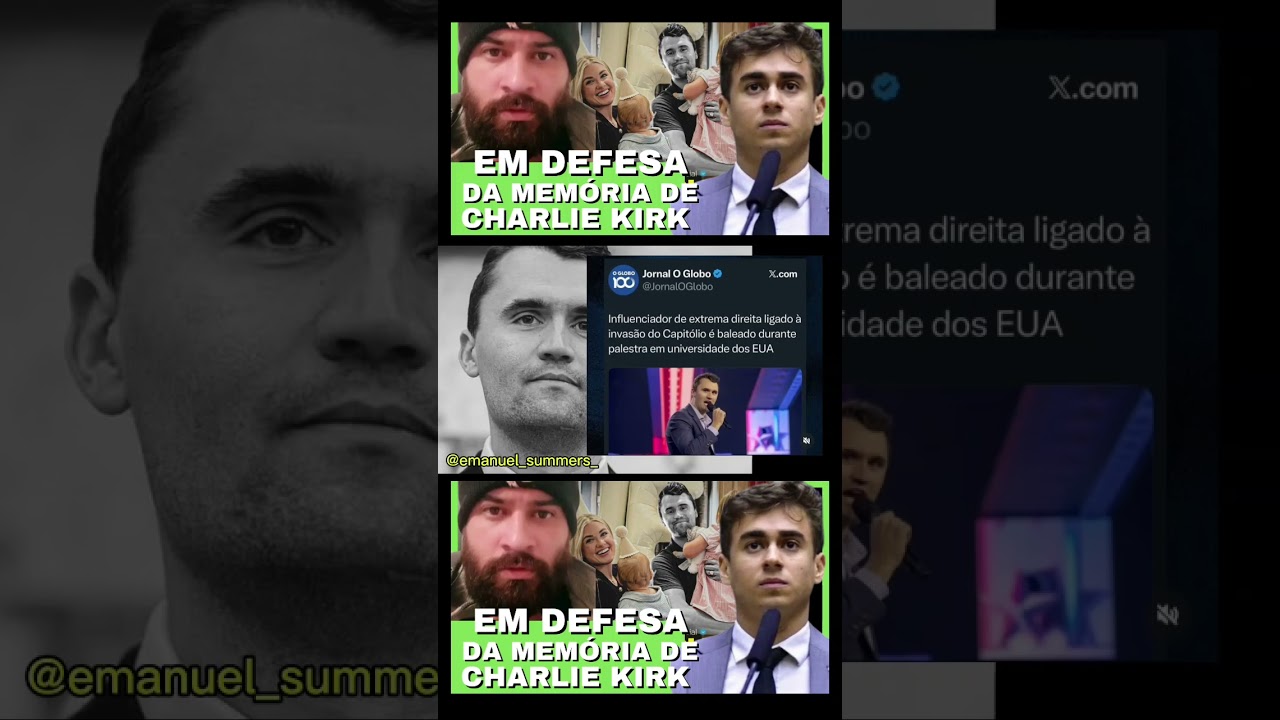 MÍDIA MILITANTE É RESPONSÁVEL PELO DISCURSO DE ÓDIO. OLHA O QUE FIZERAM COM CHARLIE KIRK 