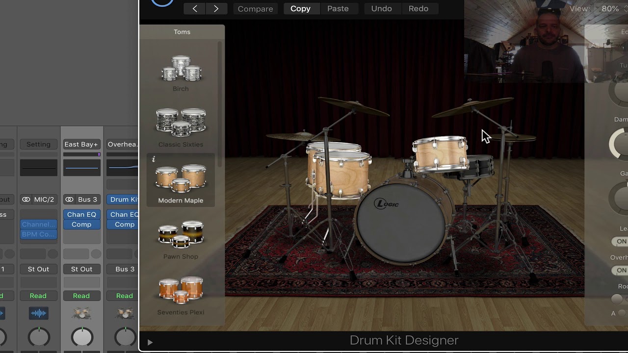 logic pro x default drum kits download