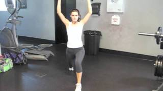 Split Stance Dumbbell Shoulder Press