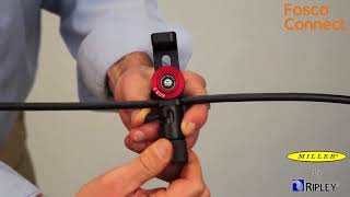 How to slit open armored fiber optic cables with Miller's ACS 2 armored cable slitter? screenshot 4