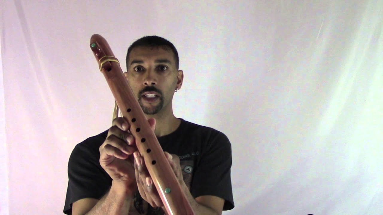 Native American Cedar G Flute with Turquoise Stones JD Flutes For