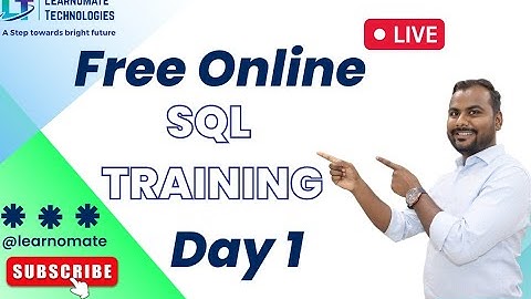 [ Day 1 ]SQL Training | Learnomate Technologies
