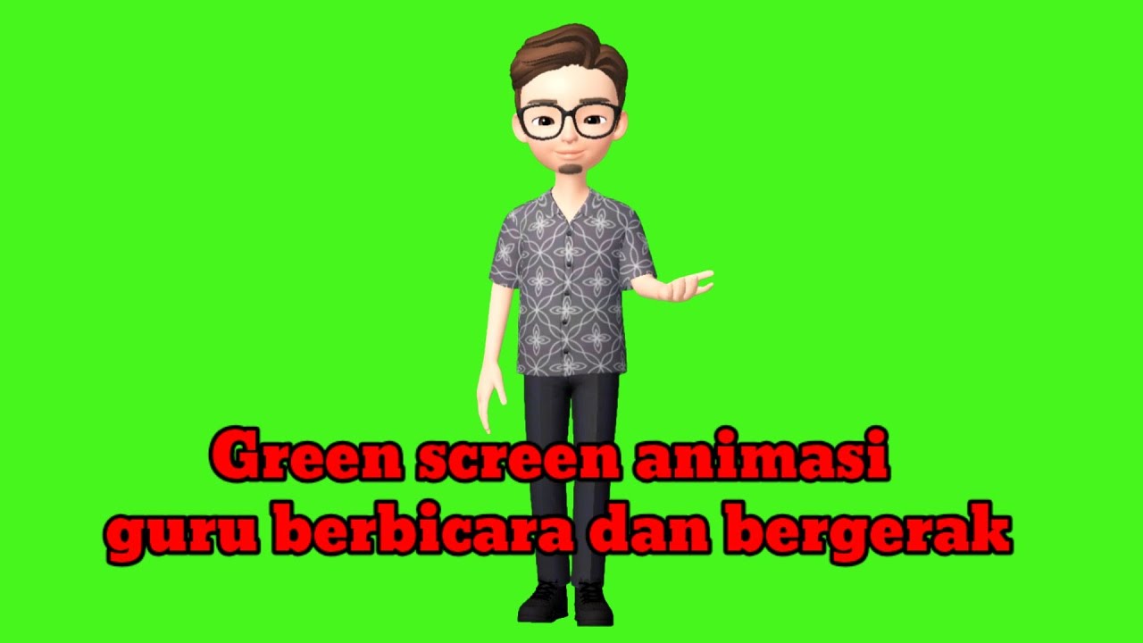  animasi orang berbicara  green screen YouTube