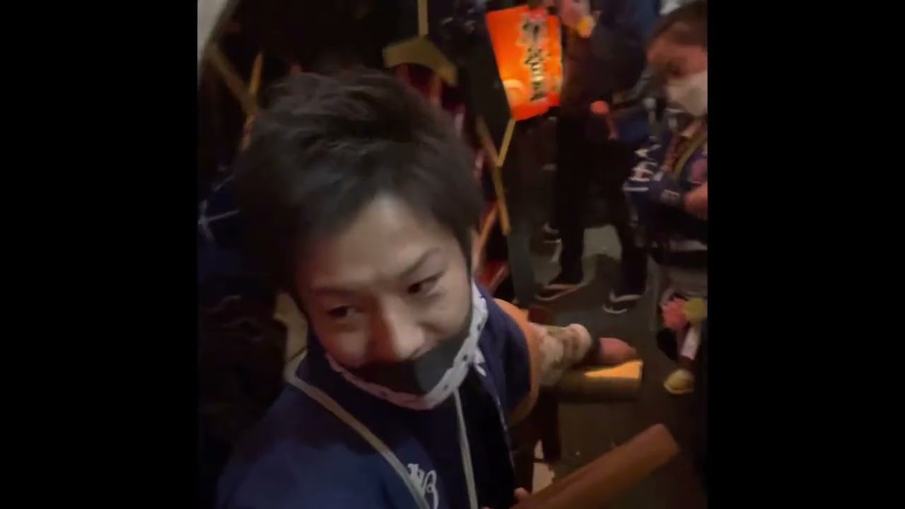 令和4年　コロナ禍　掛川祭り　十九首と十王　すれ違い