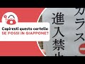 Se fossi in GIAPPONE capiresti questo cartello? (traduciamo il giapponese in Giappone)