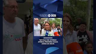 "Só falo de vitória", diz Primeira-Dama Janja após votar em São Paulo | #EleiçõesSBT2026