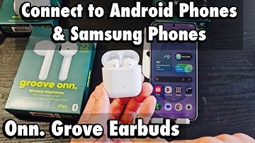 Onn. Groove Earbuds: Connect to Android Phones & Samsung Phones