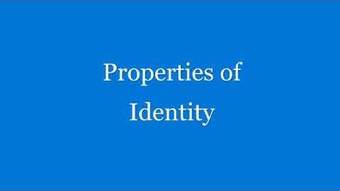 Phi 321 Formal Logic - Predicate Derivations - Properties of Identity
