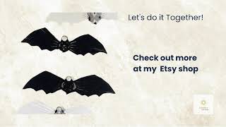 Etsy Promotion & Macramé Tutorials - Bat