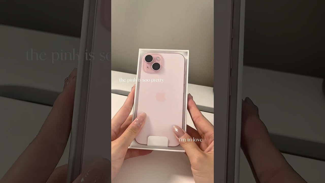 iPhone 15 Unboxing (512 GB!!) in Pink 🌸🤍 ~ first impressions