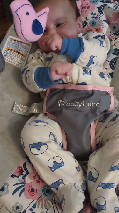 babytrend bouncer first interaction - YouTube