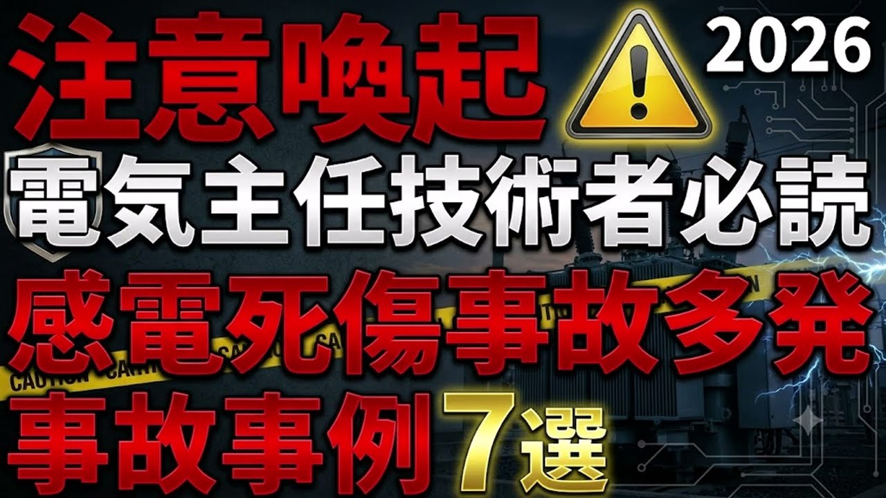 注意喚起】2026年度 感電死傷事故事例7選＋経済産業省の注意喚起【電気 