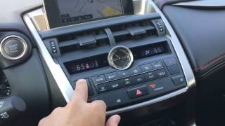 2016 Lexus Climate Controls