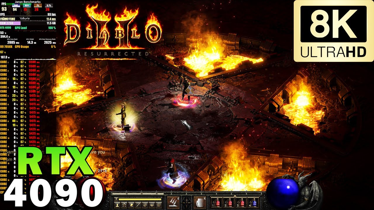 ►Diablo 2 Resurrected in 8K | RTX 4090 | Ryzen 9 7950X | Maximum Graphics